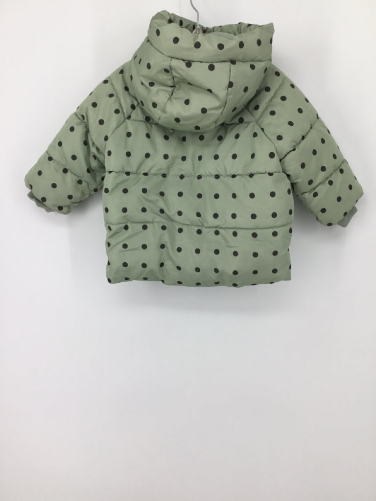 Zara Child Size 9-12 Months Green Outerwear - girls