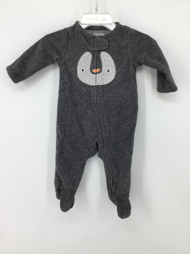Carter's Child Size 3 Months Gray Sleepers