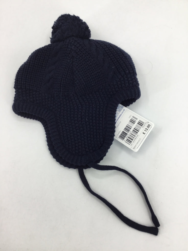 JoJo Maman Bebe Child Size 6-12 Months Navy Knit Hats - boys