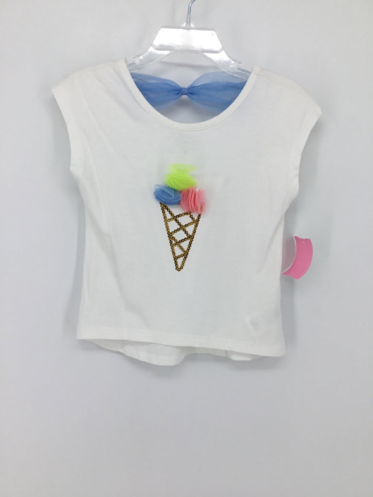 Flapdoodles Child Size 3 White Shirt - girls