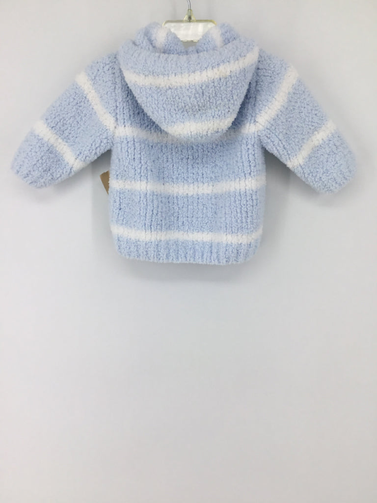 Angel Dear Child Size 6 Months Blue Stripe Hoodie - boys