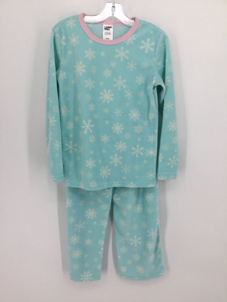 Lands' End Child Size 7 Blue Pajamas - girls