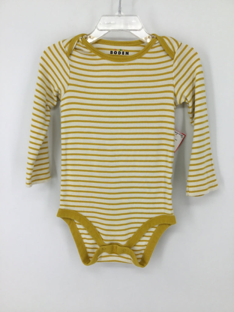 Mini Boden Child Size 18-24 Months Yellow Onesie