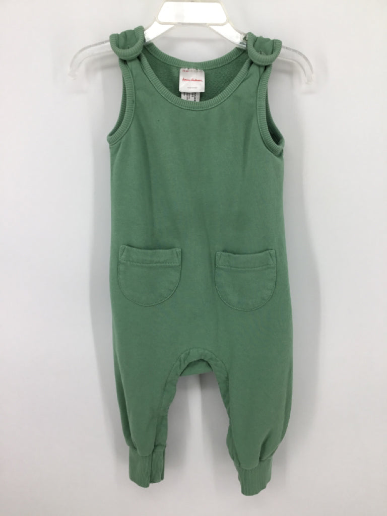 Hanna Andersson Child Size 12-18 Months Green Solid Outfit - boys