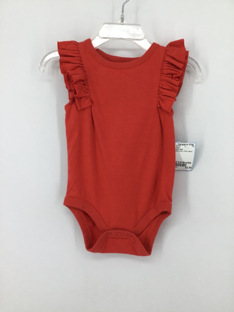 Cat & Jack Child Size 6-9 Months Red Onesie