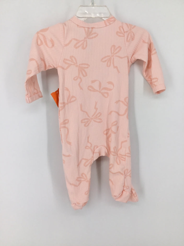 Charlotte & Star Child Size 0-3 Months Pink Sleepers