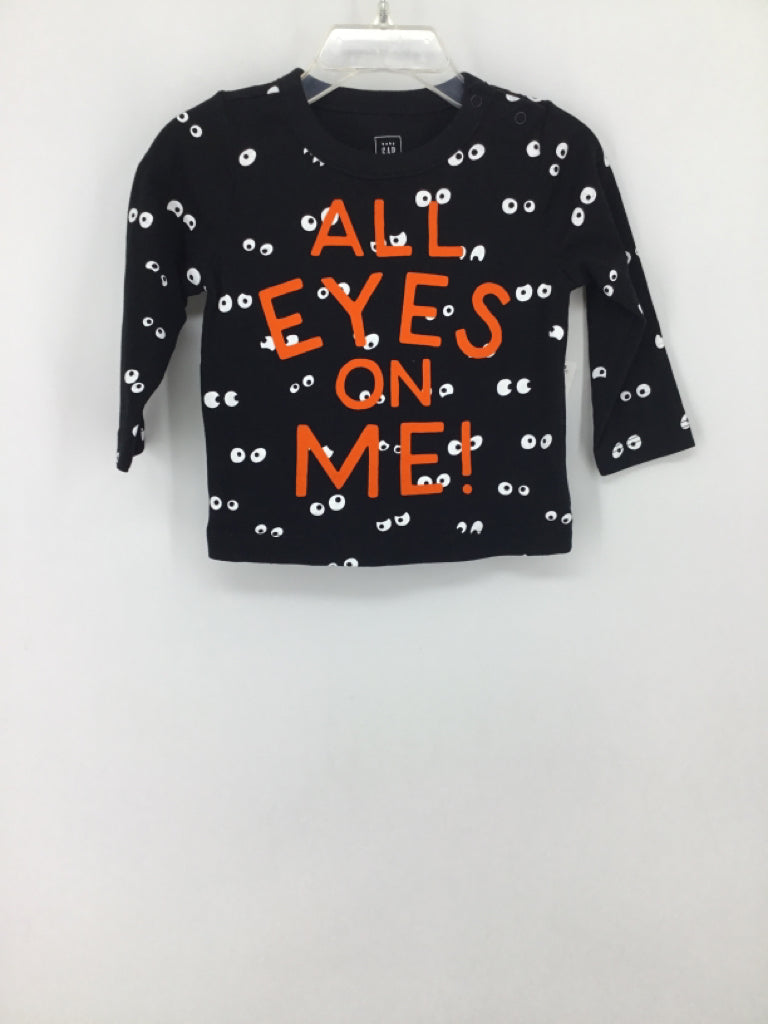 Baby Gap Child Size 12-18 Months Black Halloween Shirt