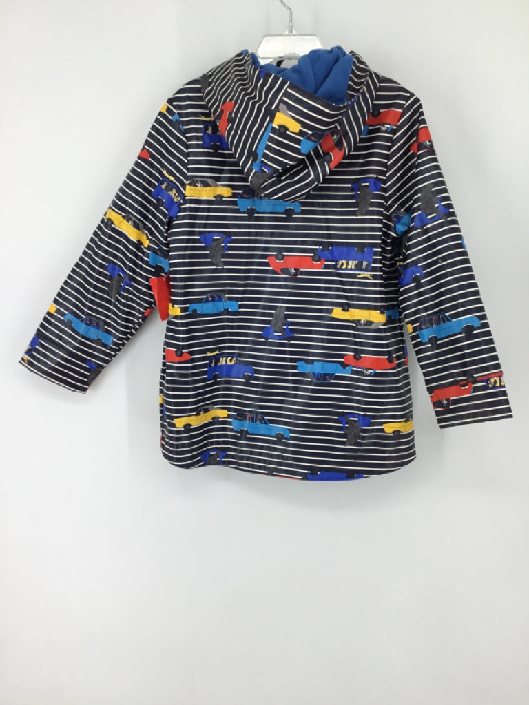 Joules Child Size 6 Navy Print Raincoat - boys