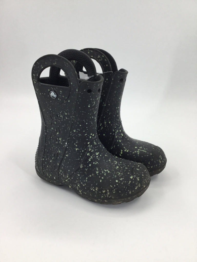Crocs Child Size 13 Black Rain/Snow Boots