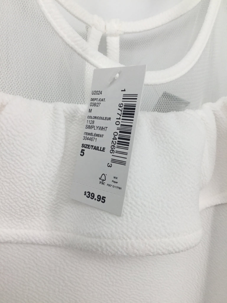 Childrens Place Child Size 5 White Dress - girls