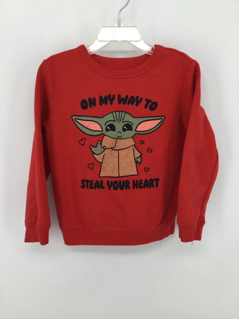 Star Wars Child Size 5 Red Valentine's Day Sweatshirt