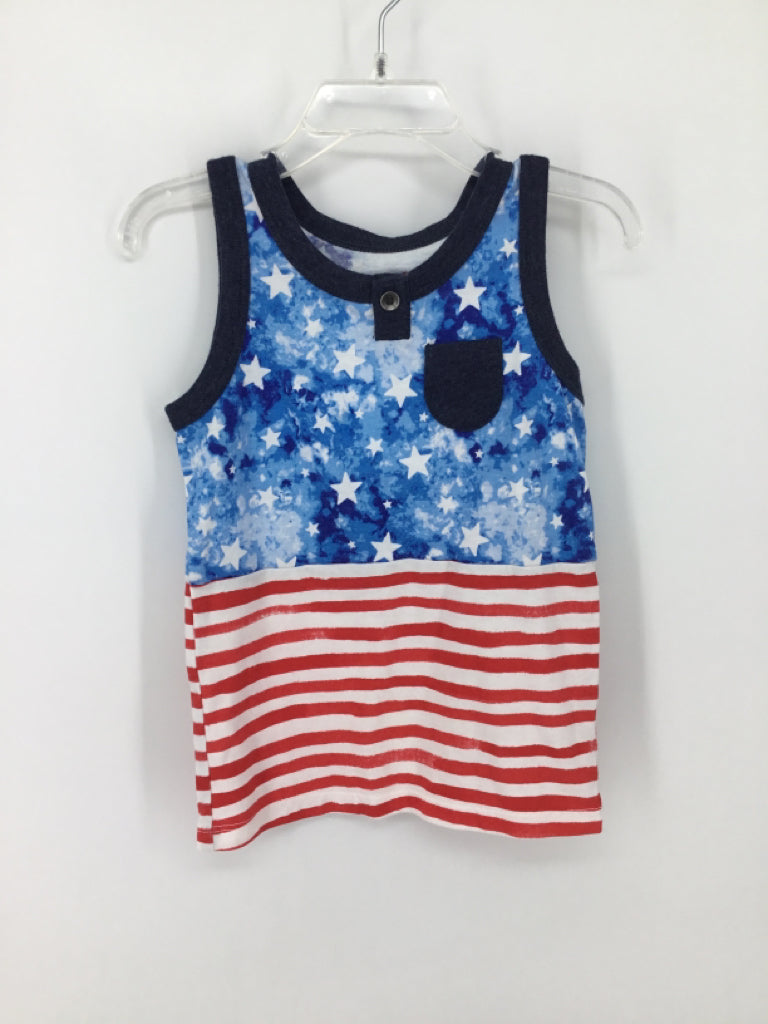 Cat & Dogma Child Size 2 Blue Stars & Stripes