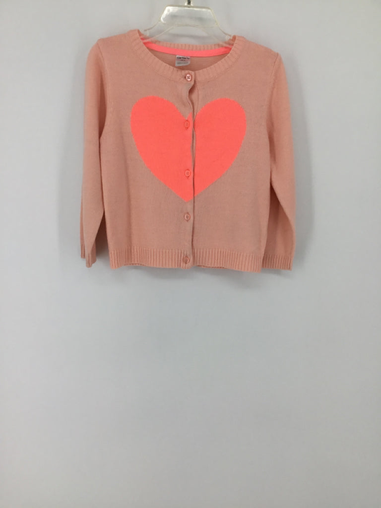 Carter's Child Size 4 Pink Sweater - girls