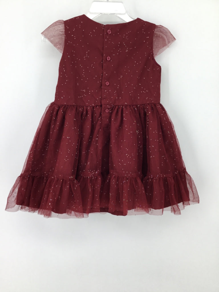 Just One You Made by Carters Child Size 18 Months Burgundy Dress - girls