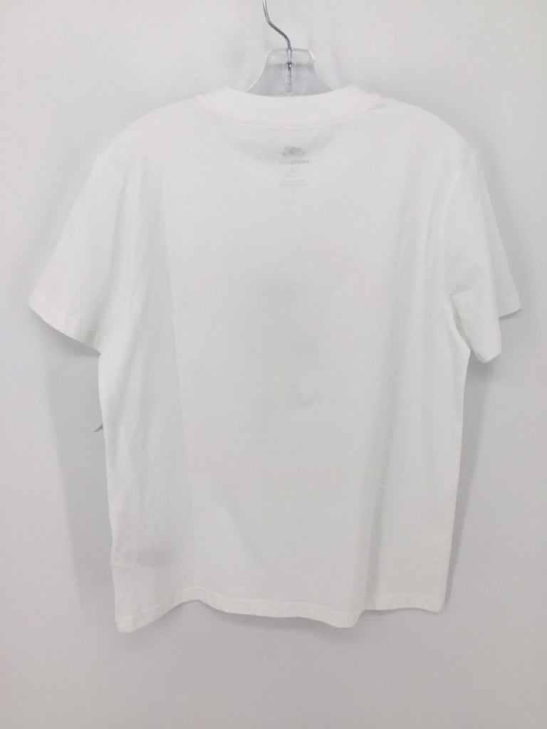 Roots Child Size 9 White screen printed T-shirt - boys
