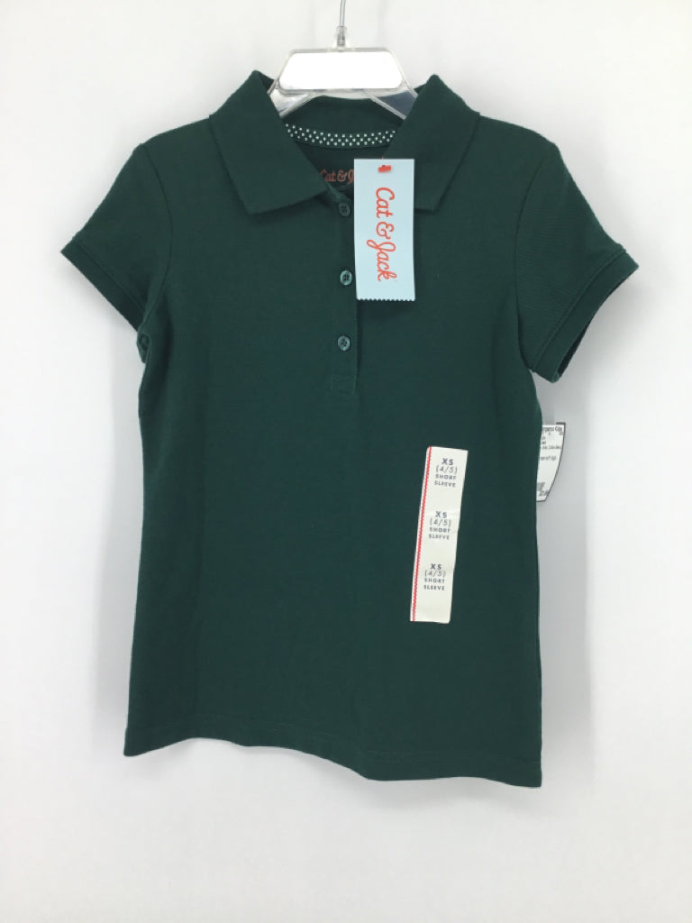 Cat & Jack Child Size 4 Green Shirt - girls