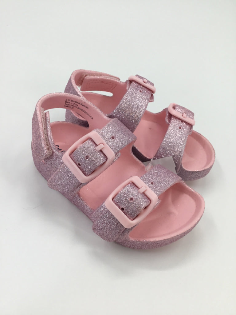 Cat & Jack Child Size 6 Toddler Pink Sandals/Flip Flops