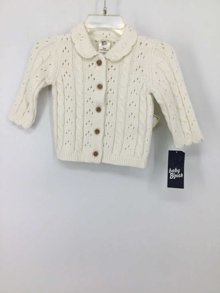 baby B'gosh Child Size 3 Months White Sweater - girls