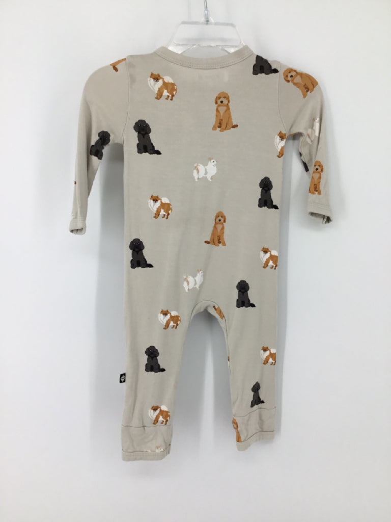 Kyte Child Size 3-6 Months Tan Dog Pajamas - boys