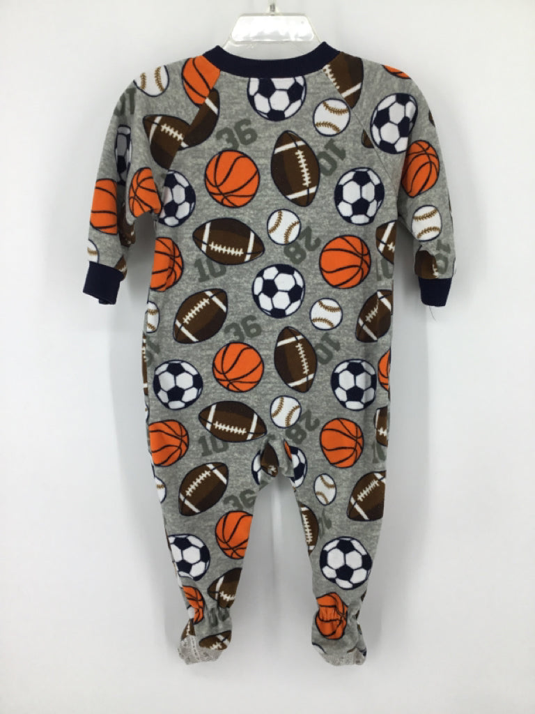 Carter's Child Size 12 Months Gray Sleepers