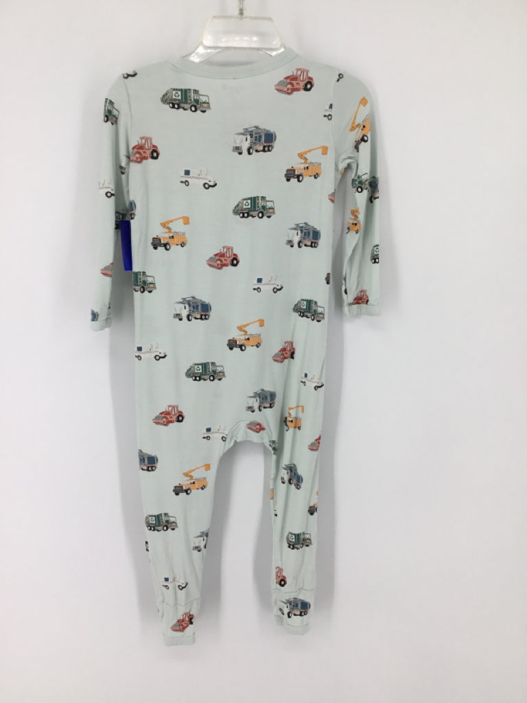 Kyte Child Size 3 Toddler Blue Print Pajamas - boys