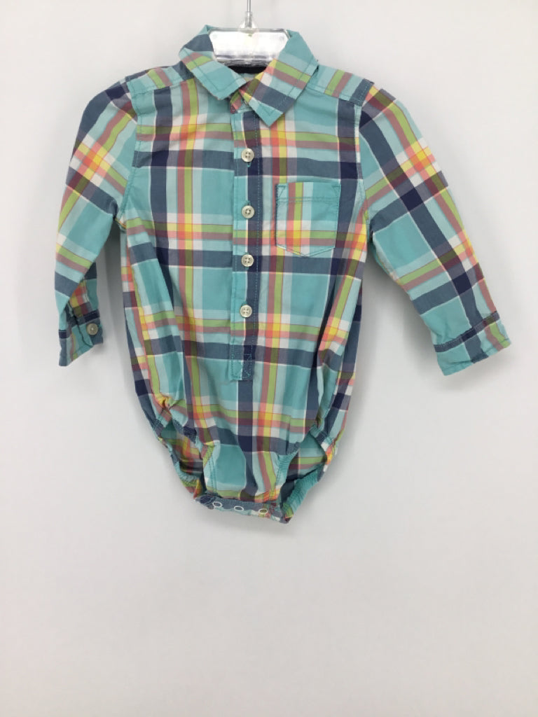 OshKosh B'gosh Child Size 12 Months Blue Onesie