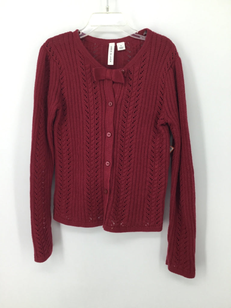 Janie and Jack Child Size 6 Pink Sweater - girls