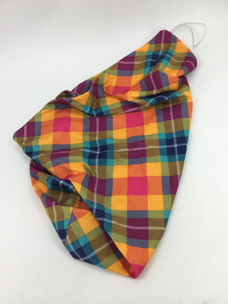 Large Multi-Color Plaid Cloth Diaper Wet Bag