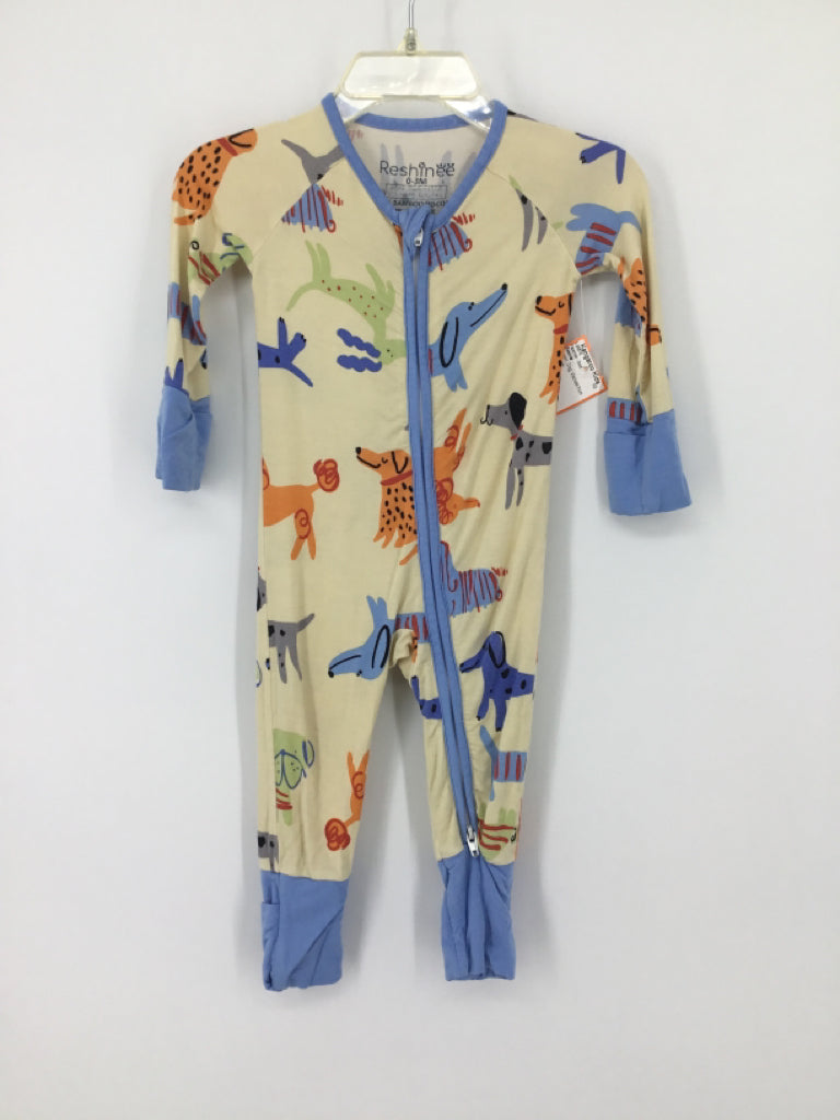 Resinta Child Size 0-6 Months Cream Dog Pajamas - boys