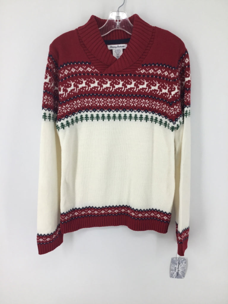 Tommy Bahama Child Size 10 Red Christmas Sweater