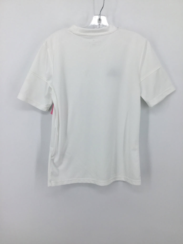 Adidas Child Size 10 White Solid T-shirt - boys
