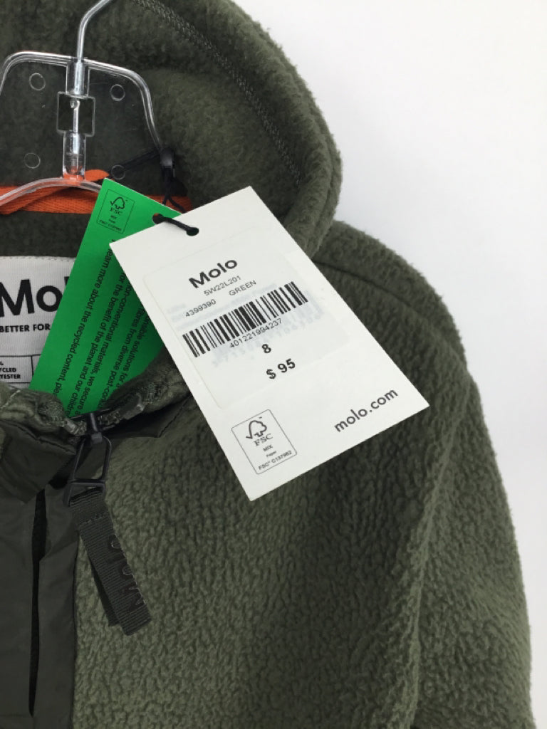 Molo Child Size 8 Green Solid Outerwear - boys