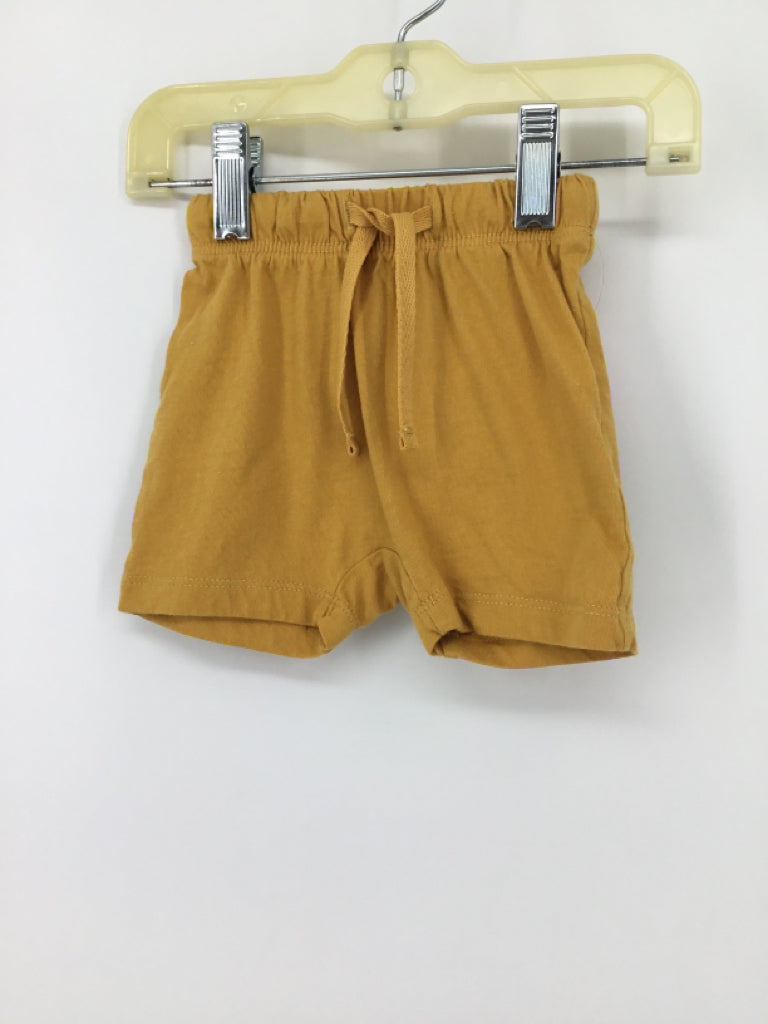 H & M Child Size 6 Months Yellow Solid Shorts - boys
