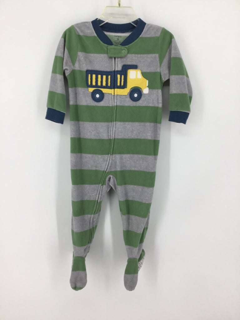 Carter's Child Size 18 Months Green Sleepers