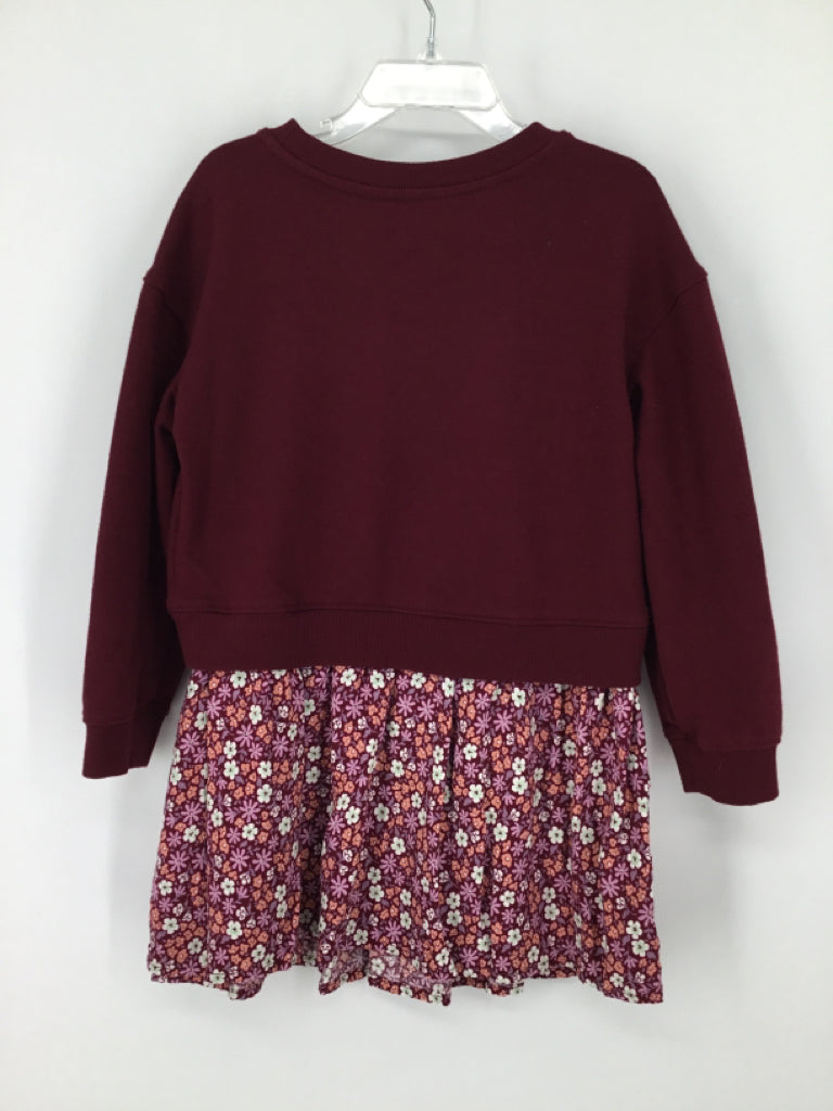 Cat & Dogma Child Size 5 Burgundy Dress - girls