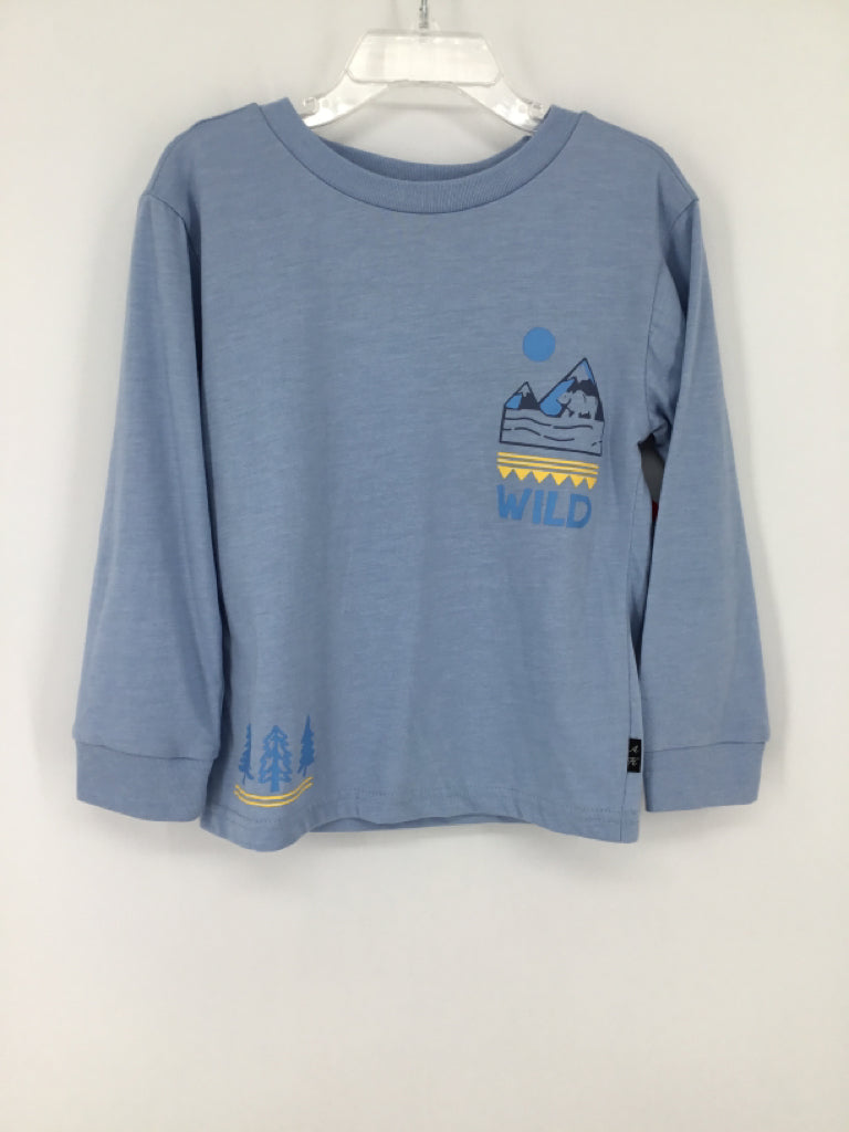 American Hawk Child Size 4 Blue screen printed T-shirt - boys