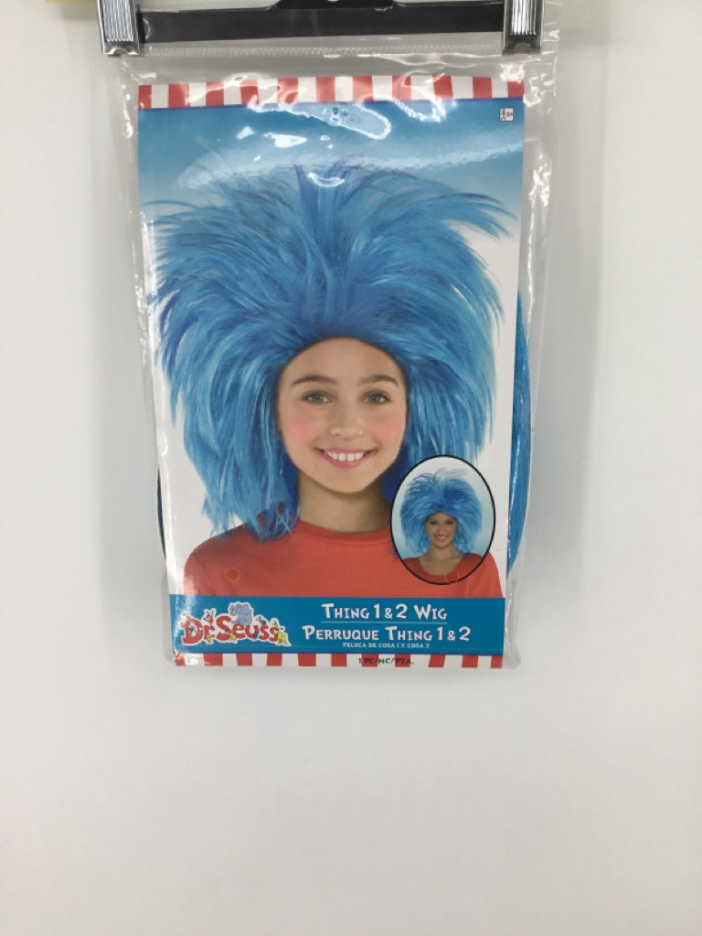 Dr Seuss Child Size One Size Blue Thing 1 & 2 Wig Halloween