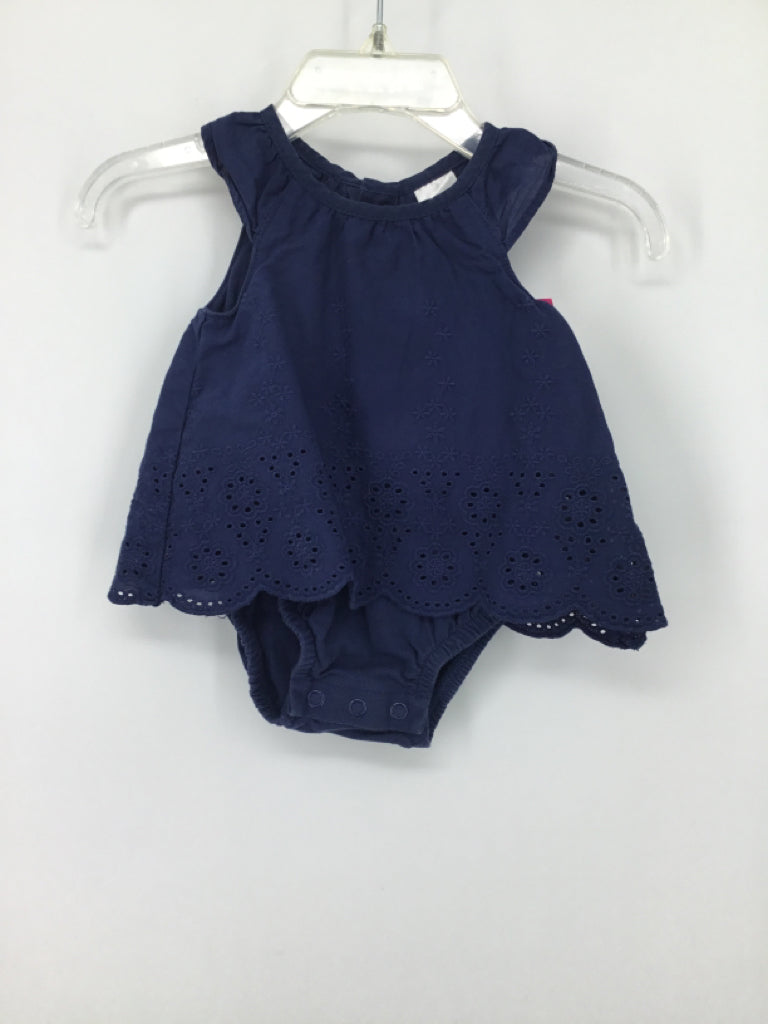 Carter's Child Size Newborn Navy Outfit - girls