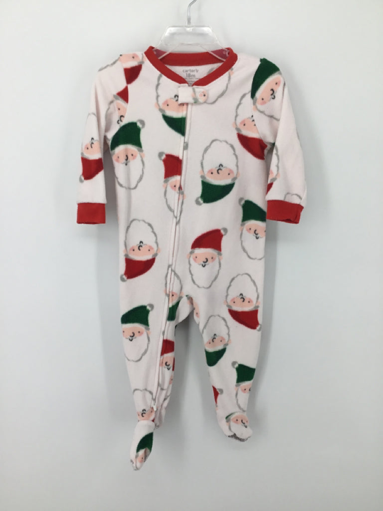 Carter's Child Size 18 Months Red Christmas Sleeper