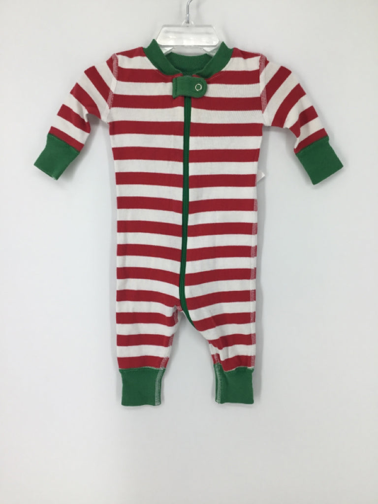 Hanna Andersson Child Size 0-3 Months Red Christmas Pajamas