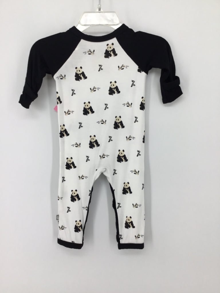 Kyte Child Size 0-3 Months Black Print Pajamas - boys