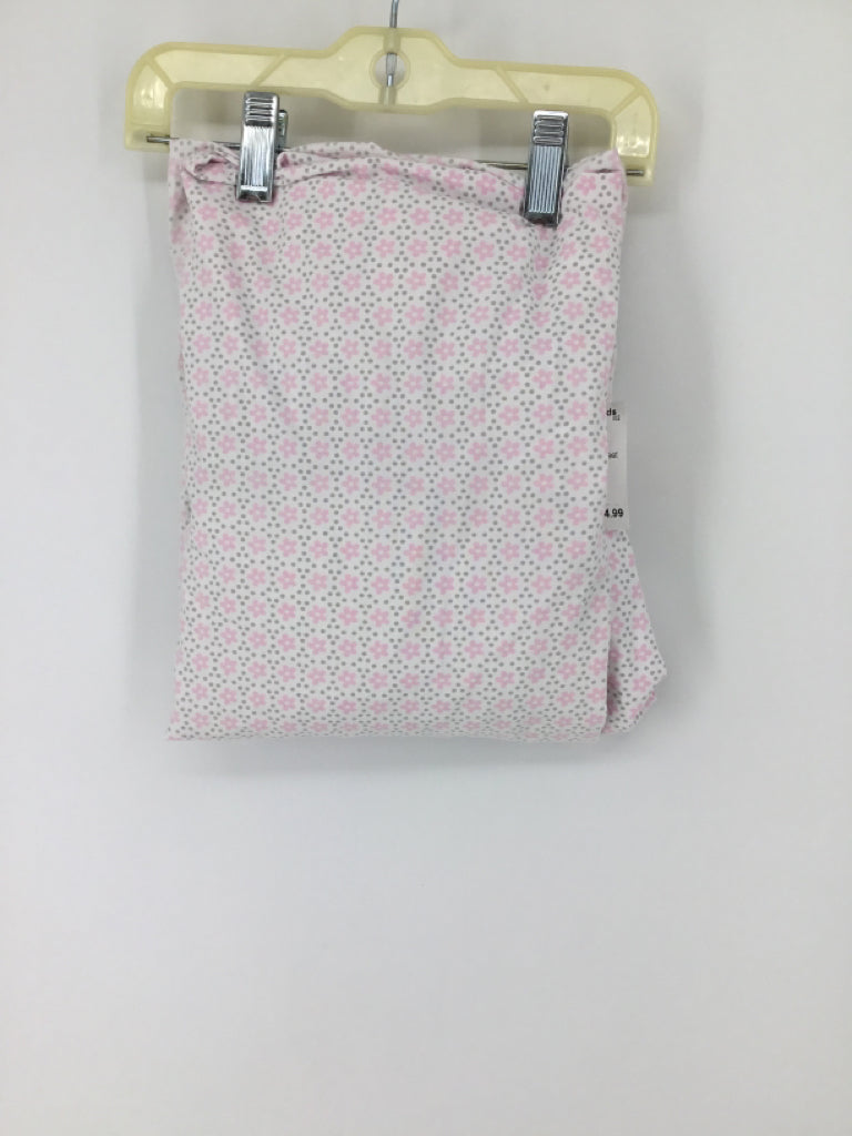 Pink Print Crib Sheet