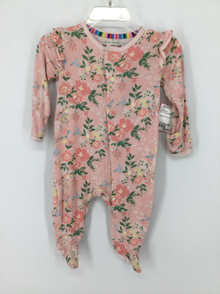 Magnetic Me Child Size 0-3 Months Pink Sleepers