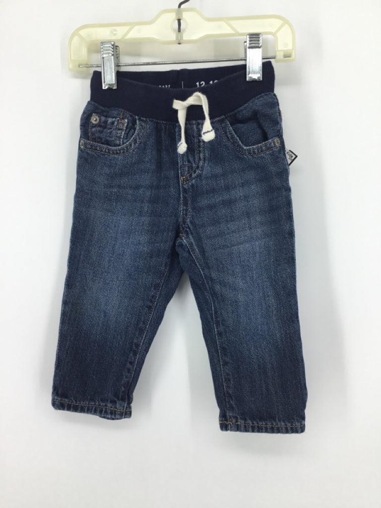 Baby Gap Child Size 12-18 Months Blue Solid Jeans - boys