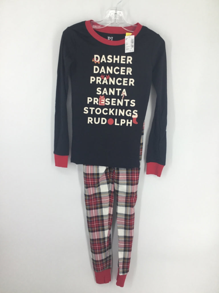 Childrens Place Child Size 8 Black Christmas Pajamas