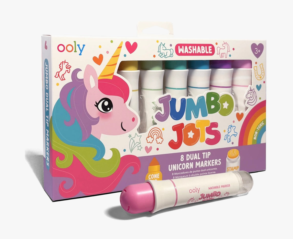 Ooly - Jumbo Jots Dual Tip Markers (Unicorn)