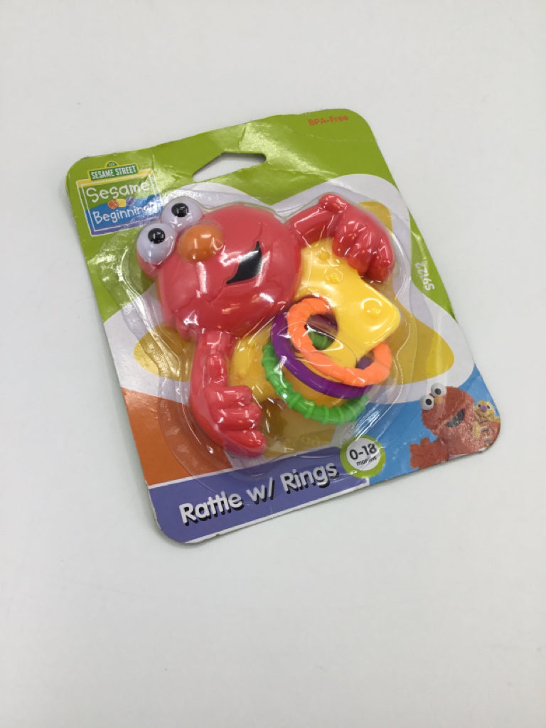 Sesame Street Elmo Rattle with Rings