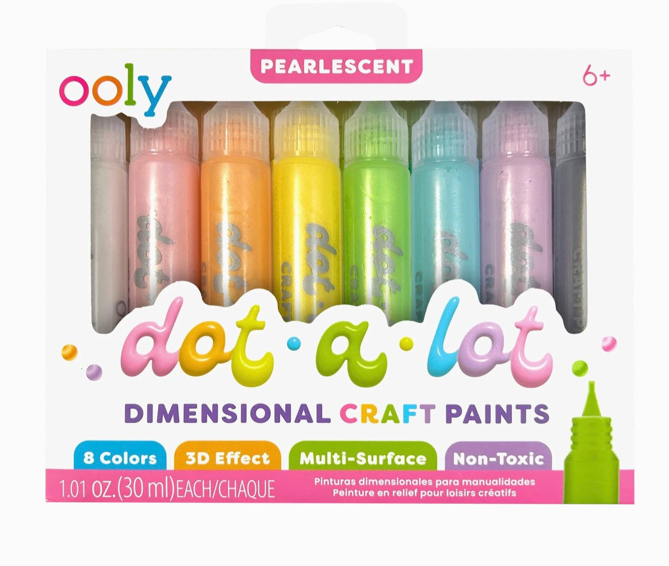 Ooly - Dot-a-Lot Dimentional Craft Paints (Pearlescent)