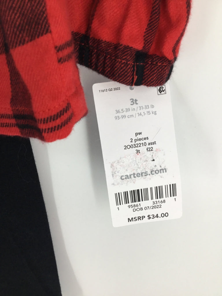 Carter's Child Size 3 Red Outfit - girls