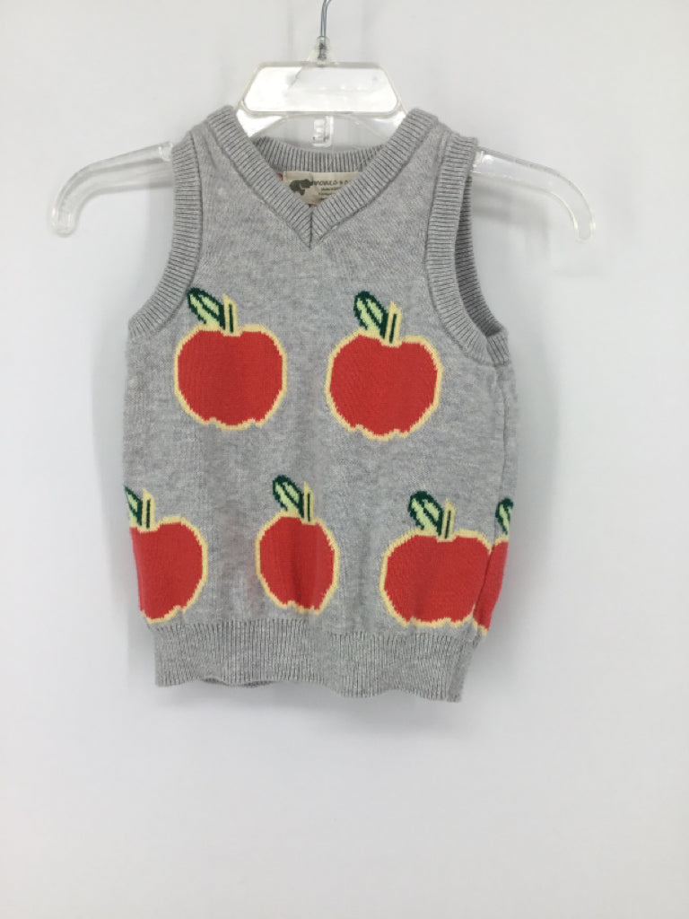 Monica + Andy Child Size 0-6 Months Gray Print Vest - boys